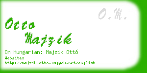 otto majzik business card